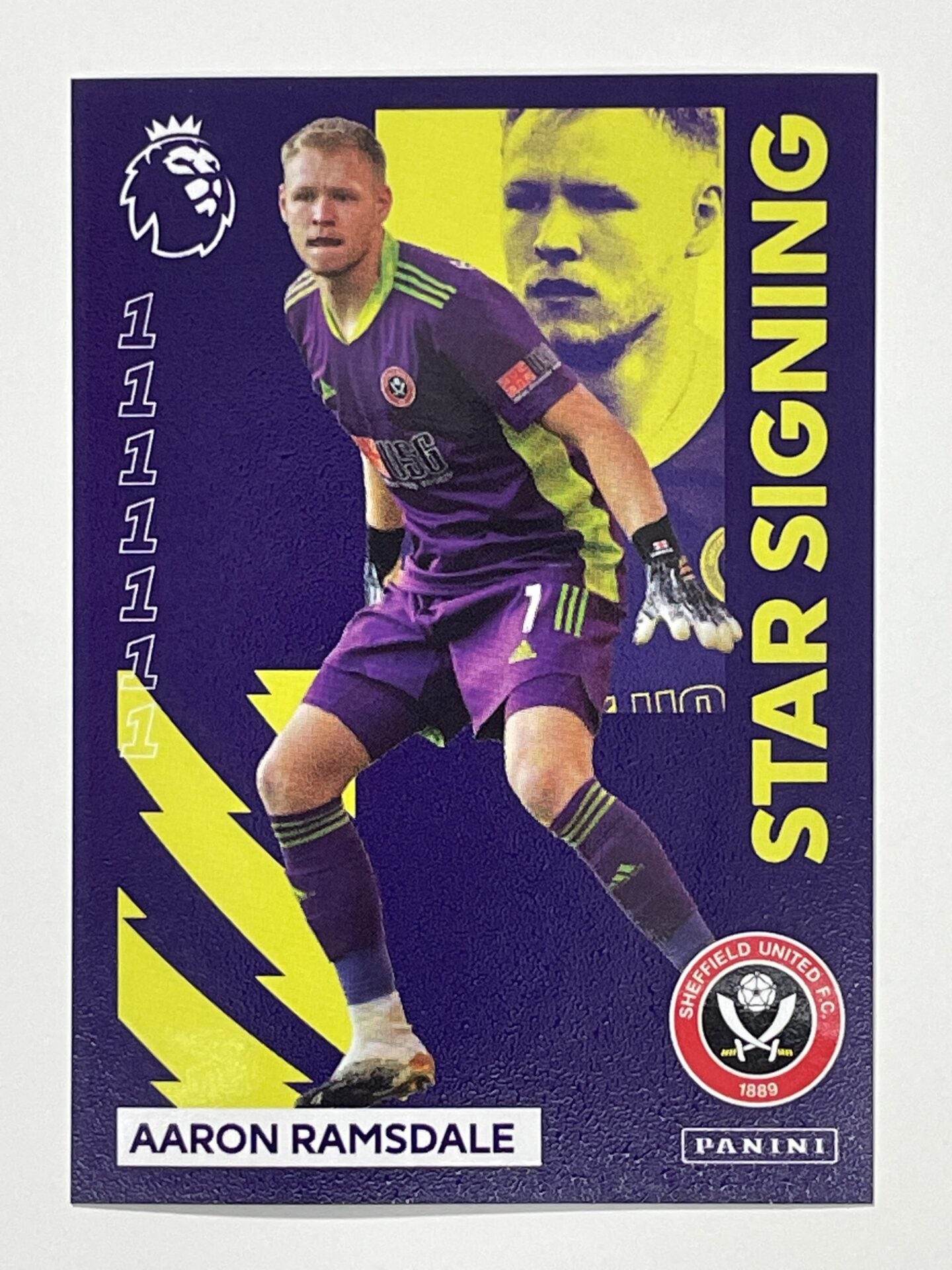 347 Aaron Ramsdale Star Signing Sticker Sheffield United Premier League 2021 Football Sticker