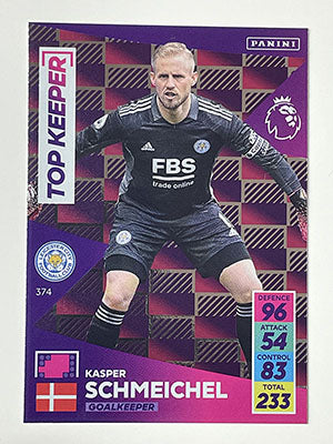 374.-Kasper-Schmeichel-Top-Keeper-Football-Card-Panini-Adrenalyn-XL-2021-22