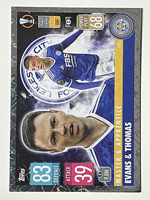 420.-Jonny-Evans-Luke-Thomas-Master-Apprentice-Match-Attax-2021-22-Topps-Football-Card