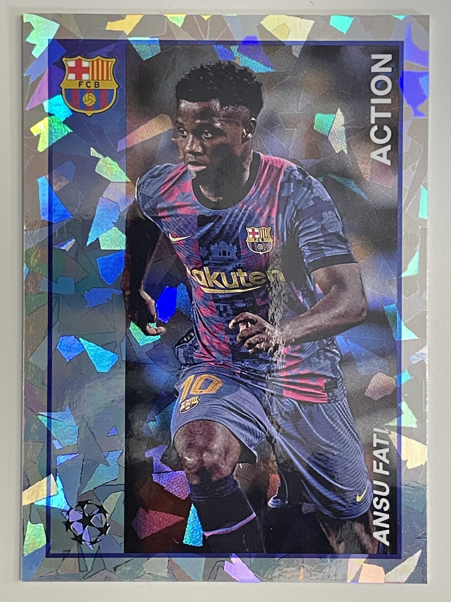 Ansu Fati Barcelona Action Topps Merlin Heritage 97 UEFA Champions League Card