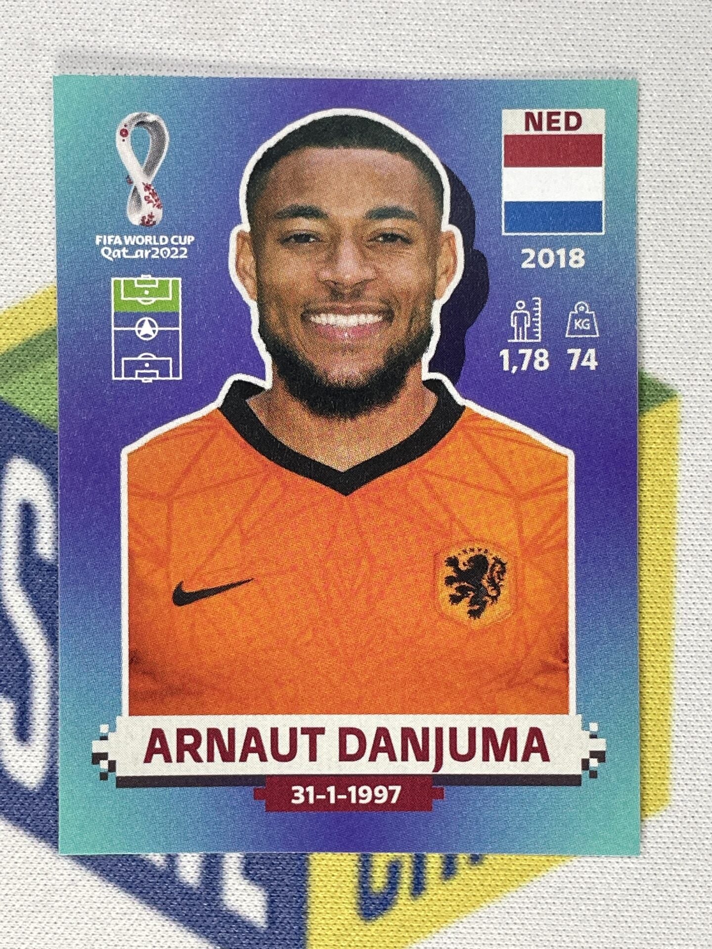 Arnaut Danjuma Netherlands Panini World Cup 2022 Qatar Stickers