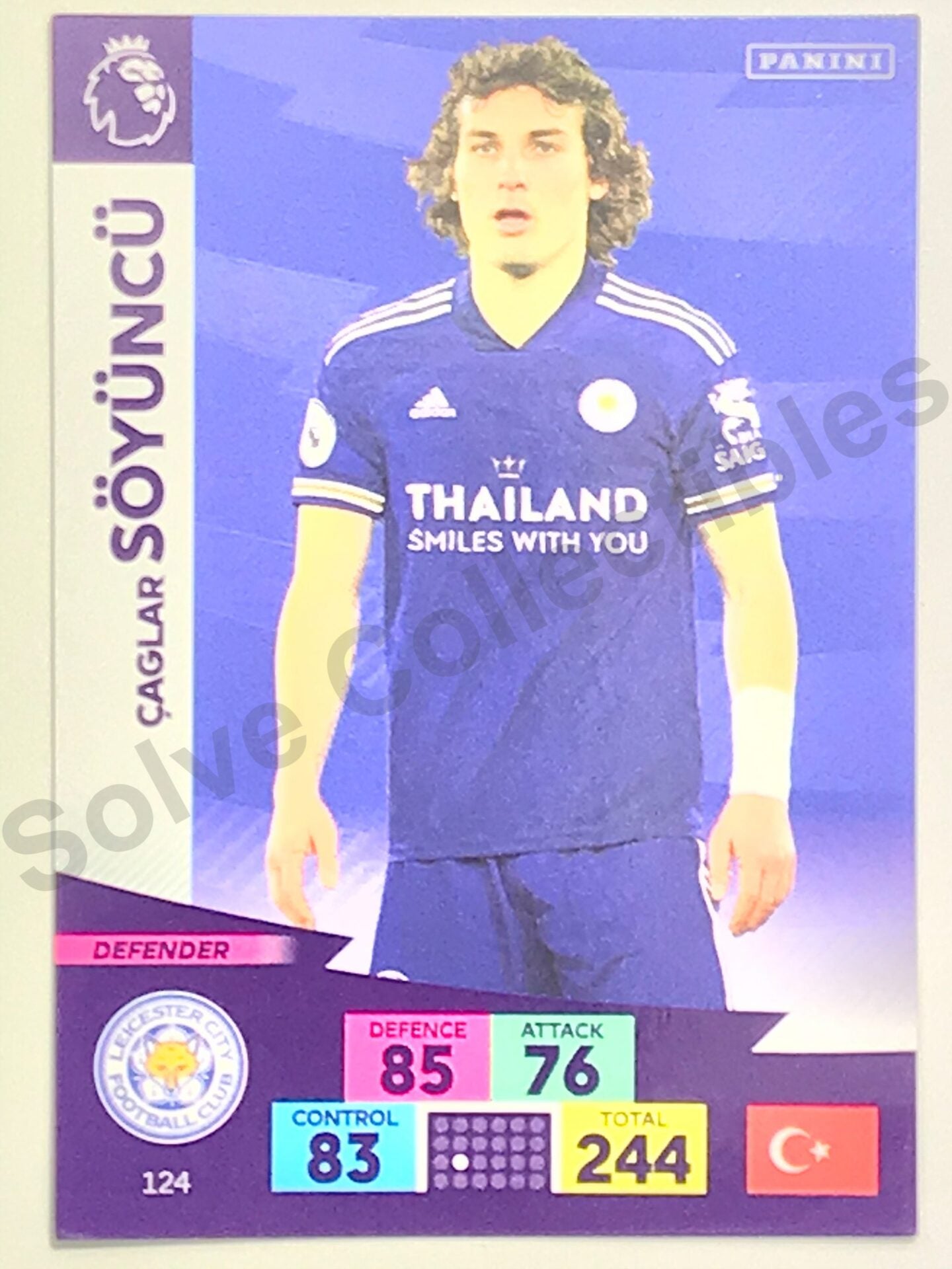 Caglar Soyuncu (Leicester City) Football Card &#8211; Premier League Adrenalyn XL 2020:21