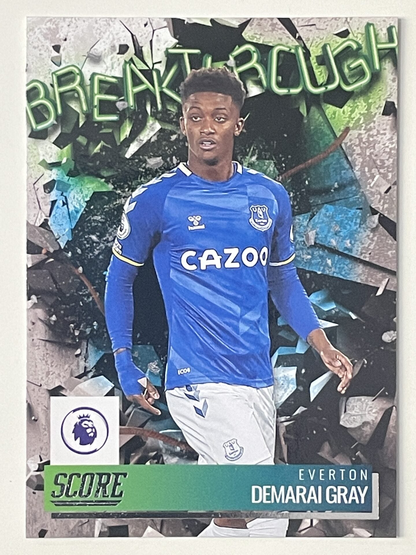 Demarai Gray Everton Breakthrough Panini Premier League Score 2021 2022