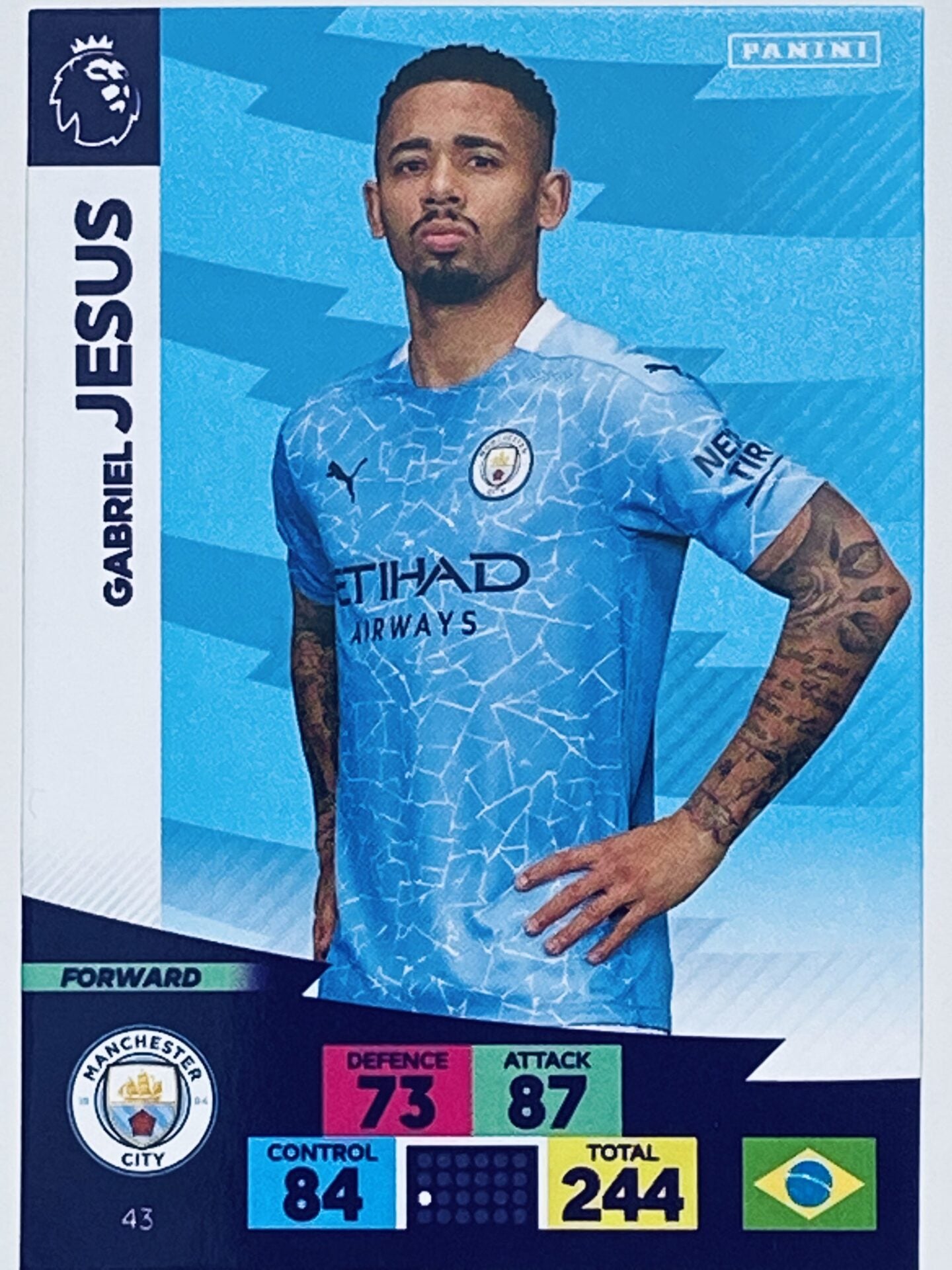 Gabriel Jesus (Manchester City) &#8211; Premier League Adrenalyn XL 2020:21