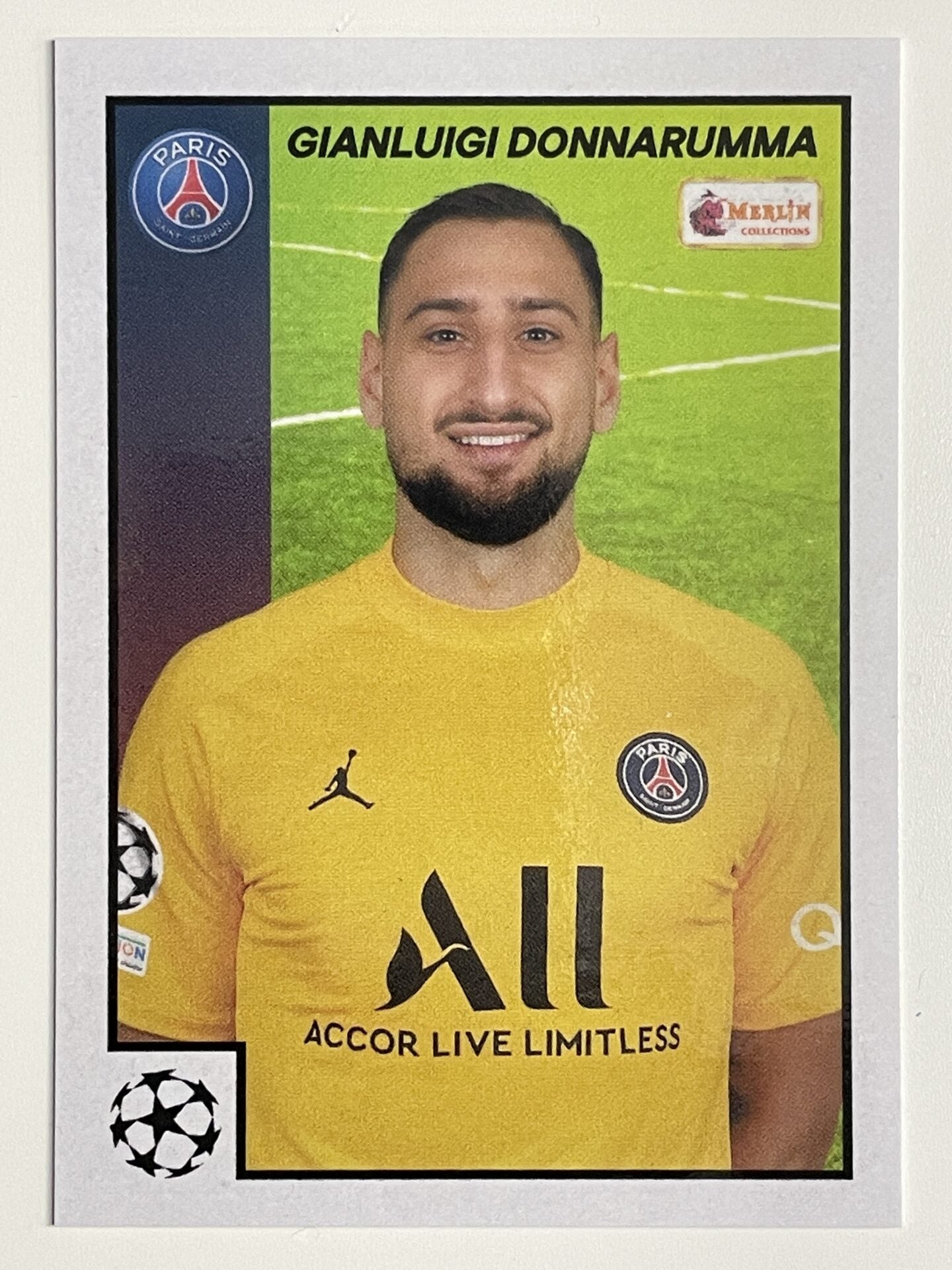 Gianluigi Donnarumma PSG Base Topps Merlin Heritage 97 UEFA Champions League Card