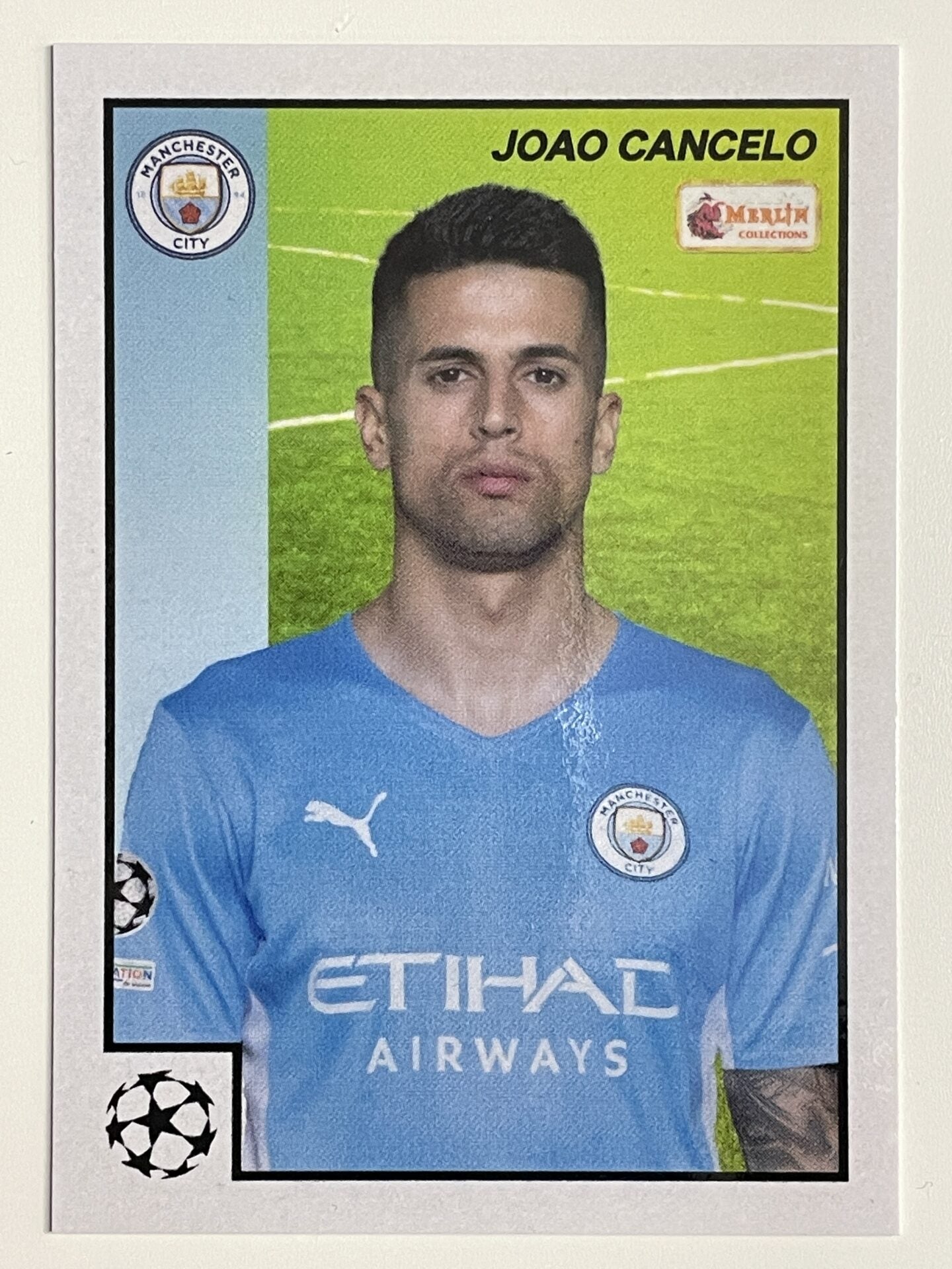 Joao Cancelo Manchester City Base Topps Merlin Heritage 97 UEFA Champions League Card