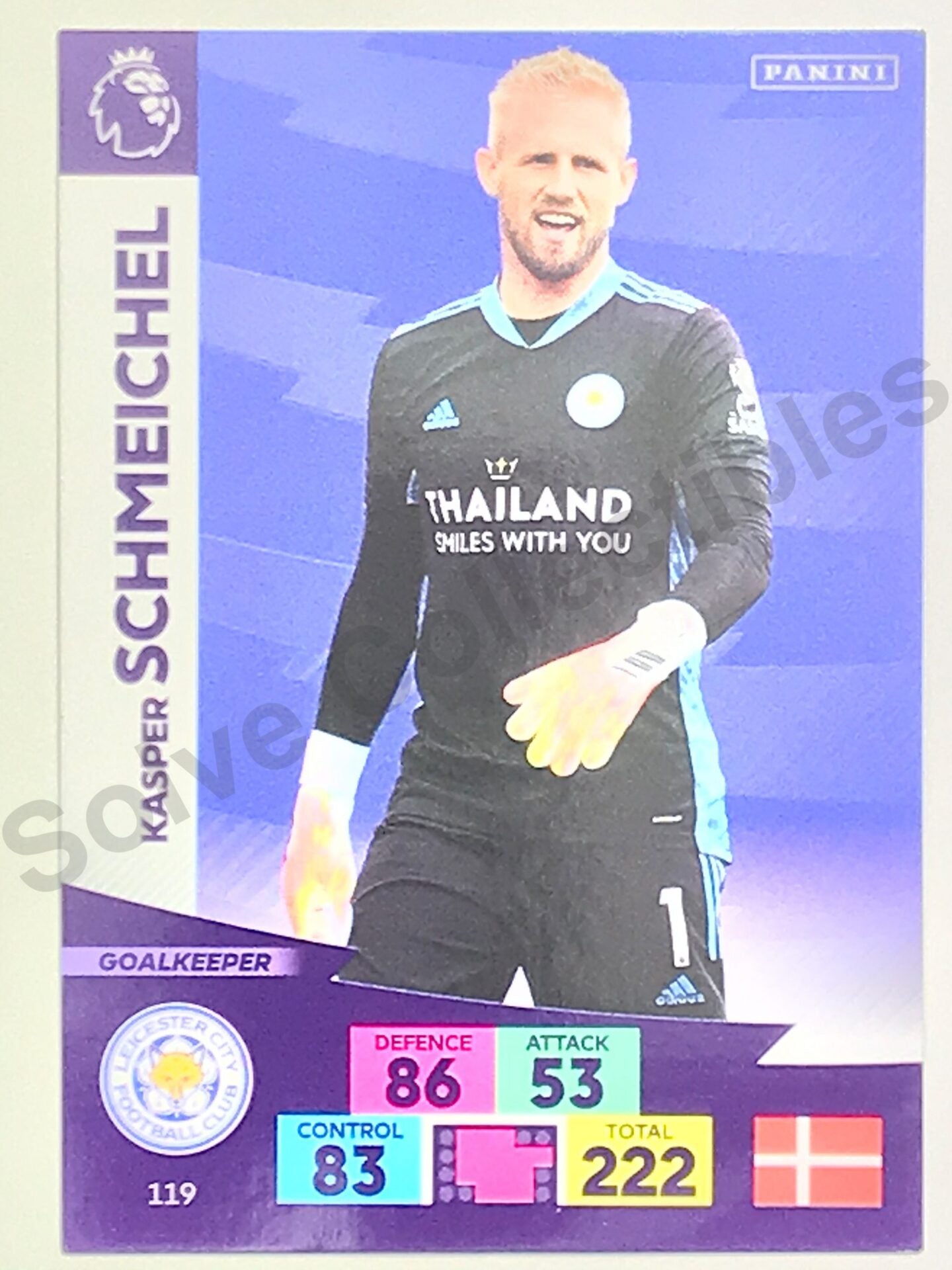 Kasper Schmeichel (Leicester City) Football Card &#8211; Premier League Adrenalyn XL 2020:21