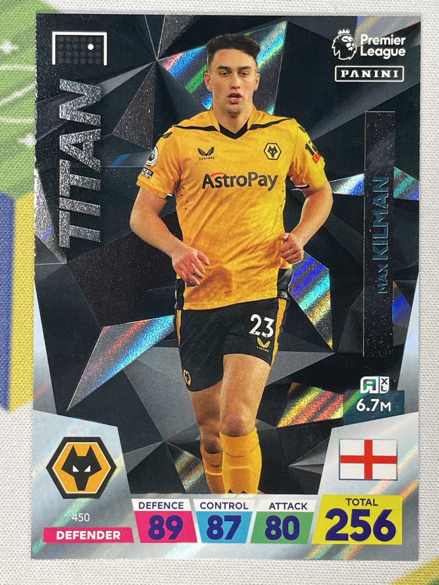 Max Kilman Wolves World Class Panini Premier League Adrenalyn XL 2023 Card