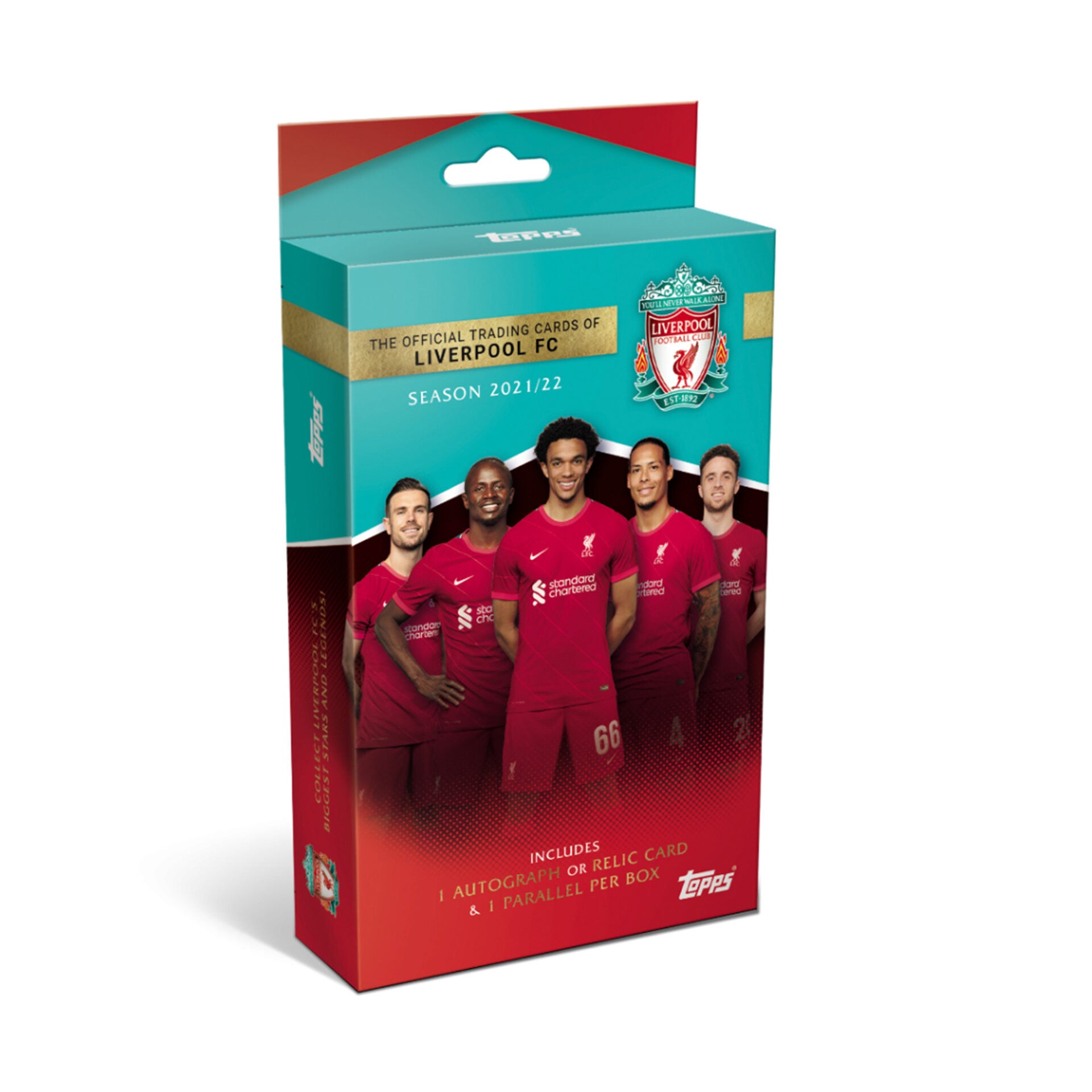 2021-22 popular Topps Liverpool FC Official Team Set Box - Sealed