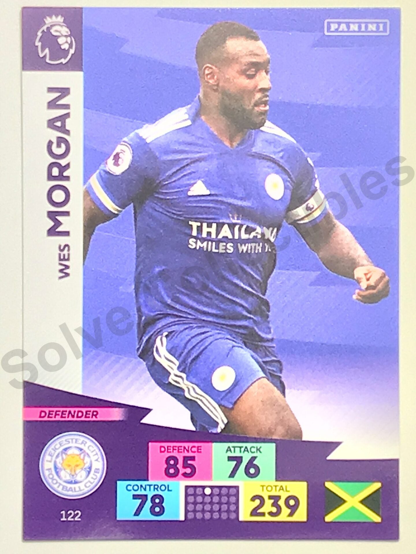 Wes Morgan (Leicester City) Football Card &#8211; Premier League Adrenalyn XL 2020:21