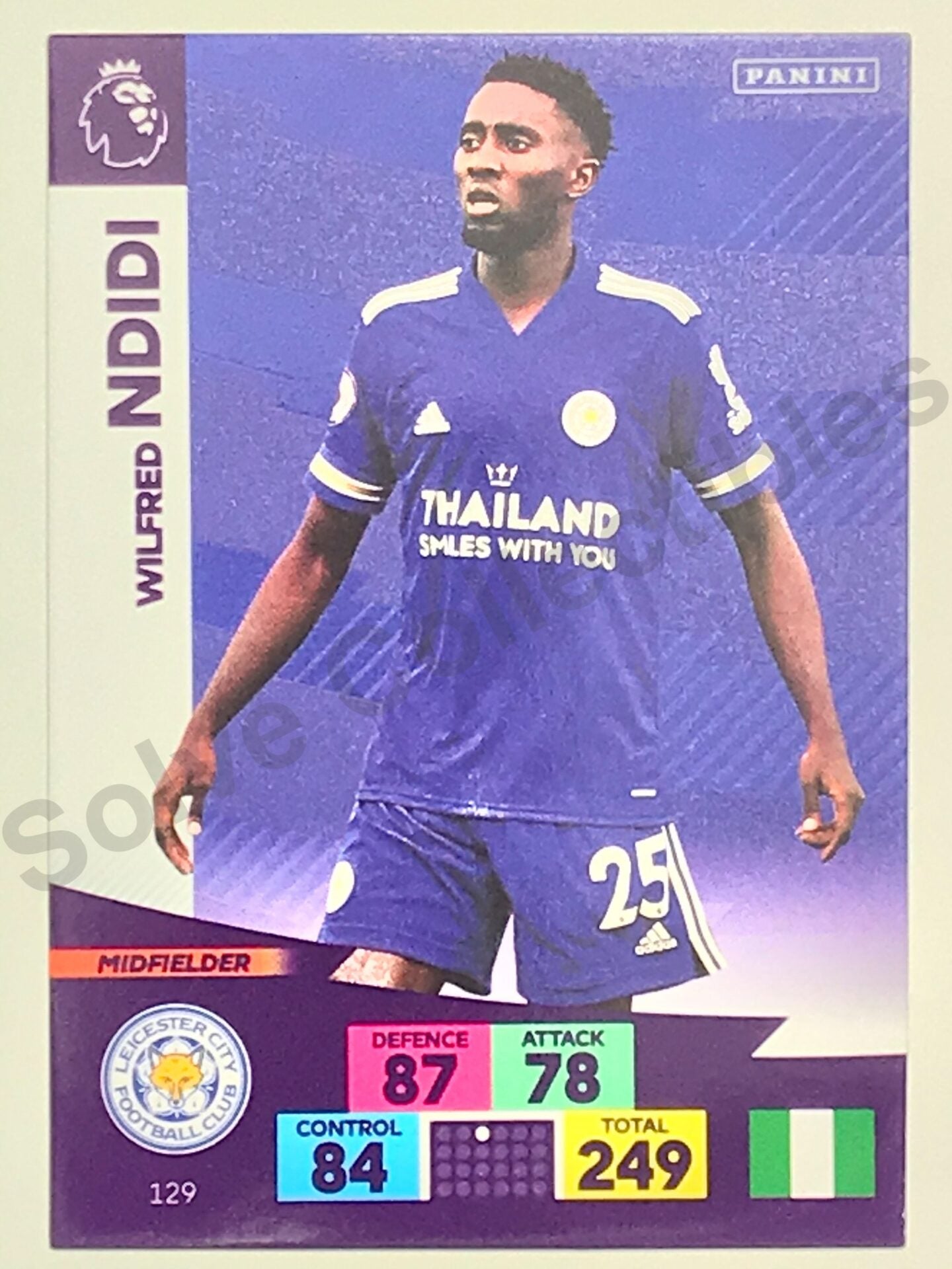 Wilfred Ndidi (Leicester City) Football Card &#8211; Premier League Adrenalyn XL 2020:21