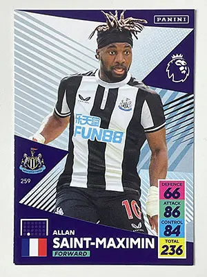 259 Allan Saint-Maximin (Newcastle United) Premier League Adrenalyn XL  2021/22