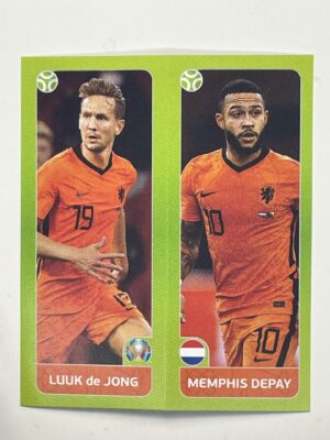 267a:b. Luuk de Jong & Memphis Depay (Netherlands) - Euro 2020 Stickers