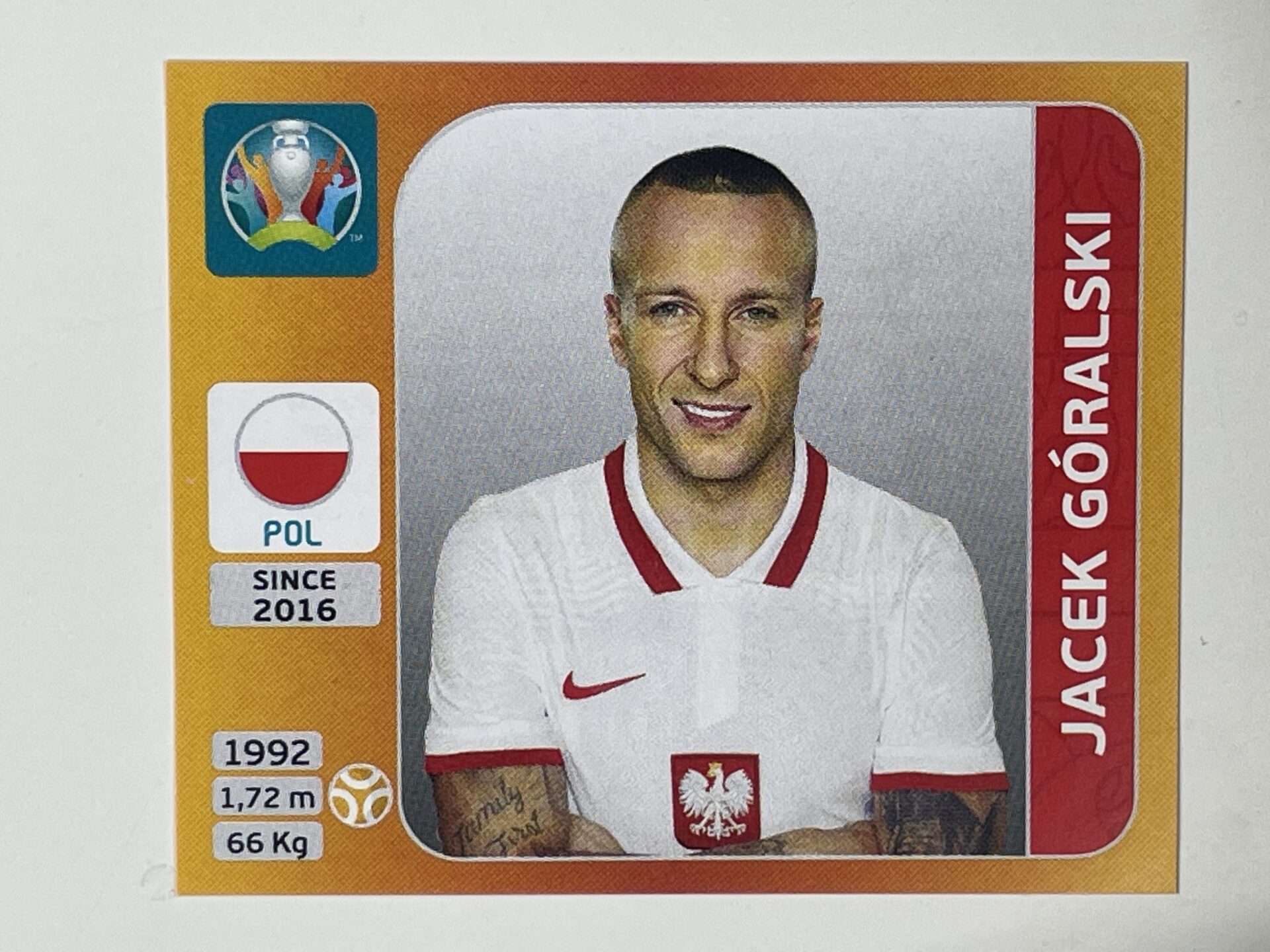 469 Jacek Goralski Poland Euro 2020 Stickers Solve Collectibles