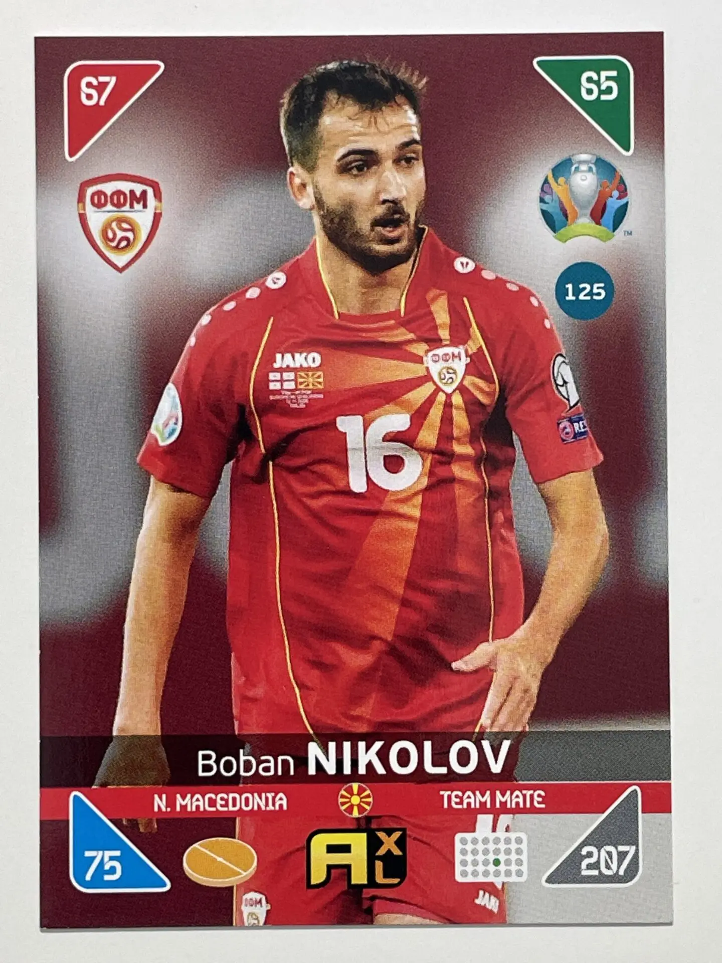 125 Boban Nikolov Team Mates (North Macedonia) Euro Adrenalyn XL 2020 -  Solve Collectibles