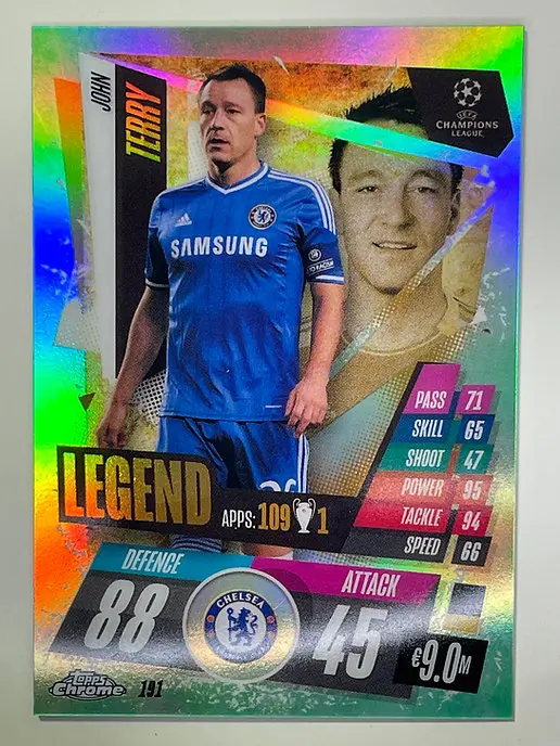 John Terry Legend Green Parallel 99/99 Topps Chrome Match Attax - Solve  Collectibles