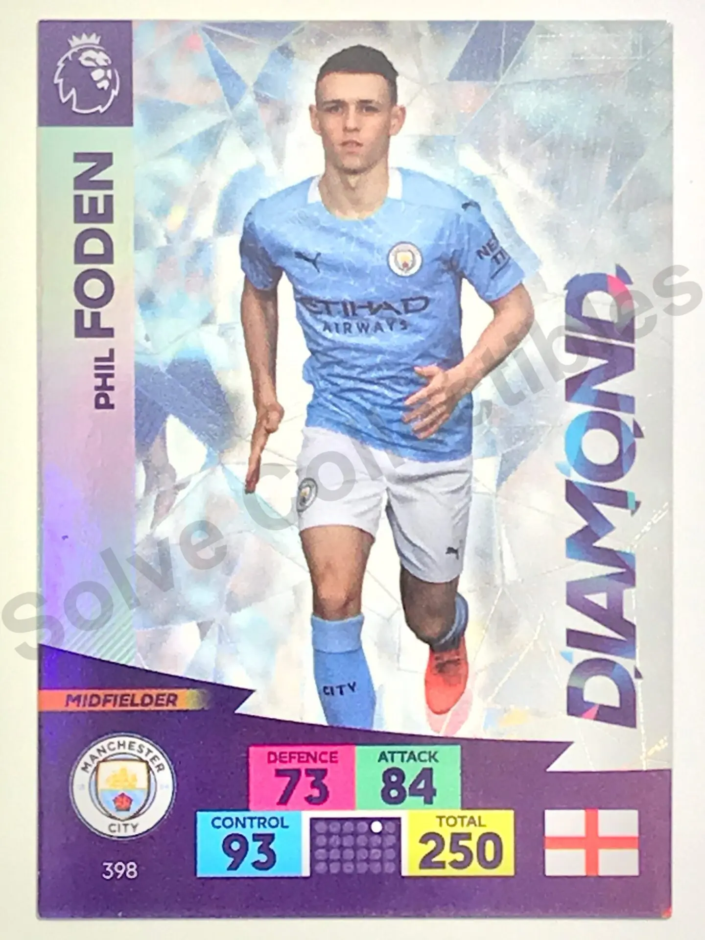 398 Phil Foden (Manchester City) Diamond Premier League Adrenalyn XL 2020/21