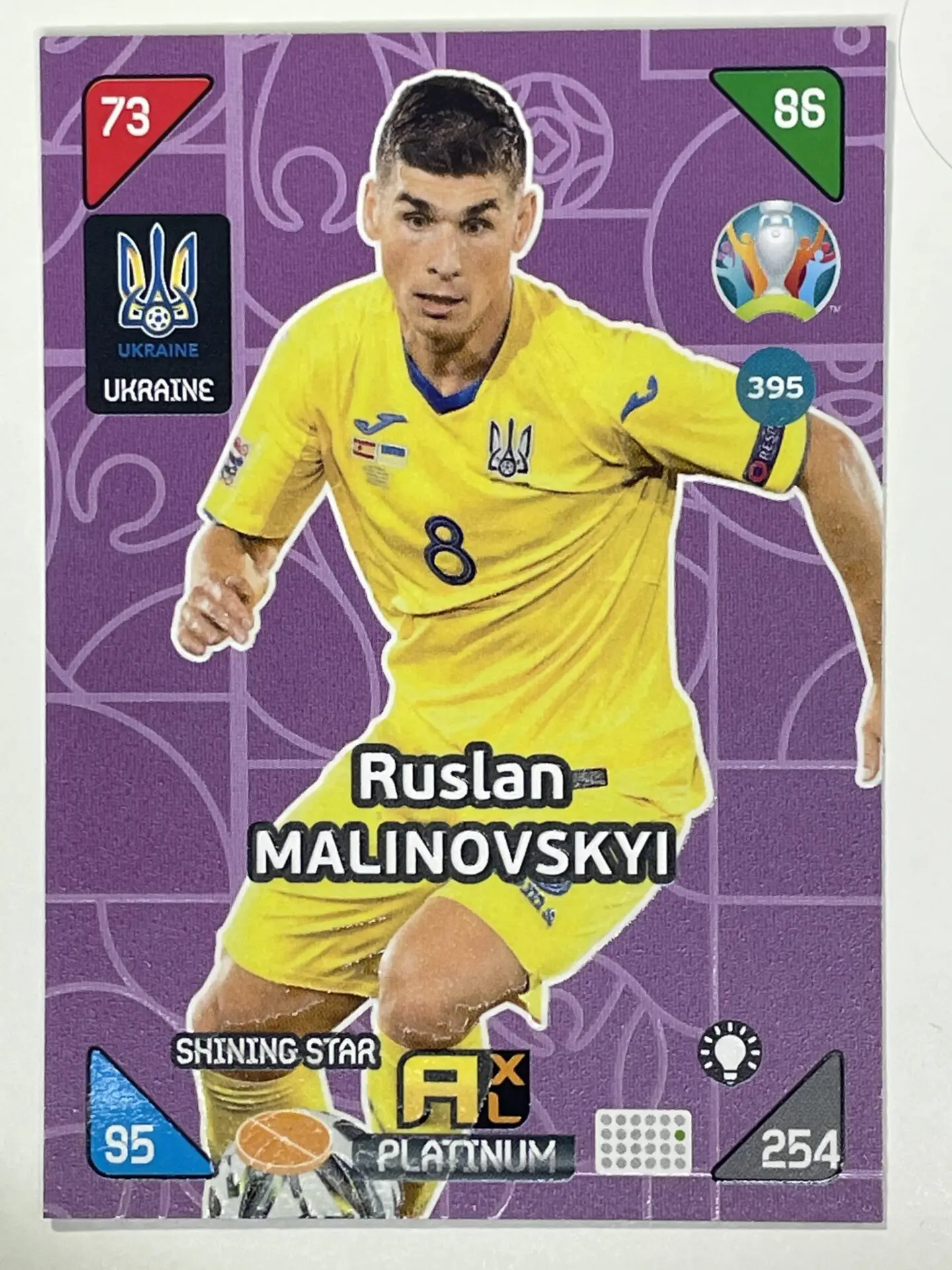 Ukraine Ruslan Malinovskyi 8 Home Jersey 2021