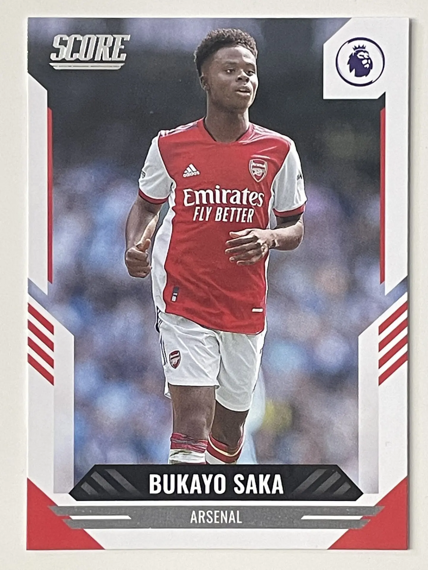 Base 196 Bukayo Saka Arsenal Panini Premier League Score 2021/22