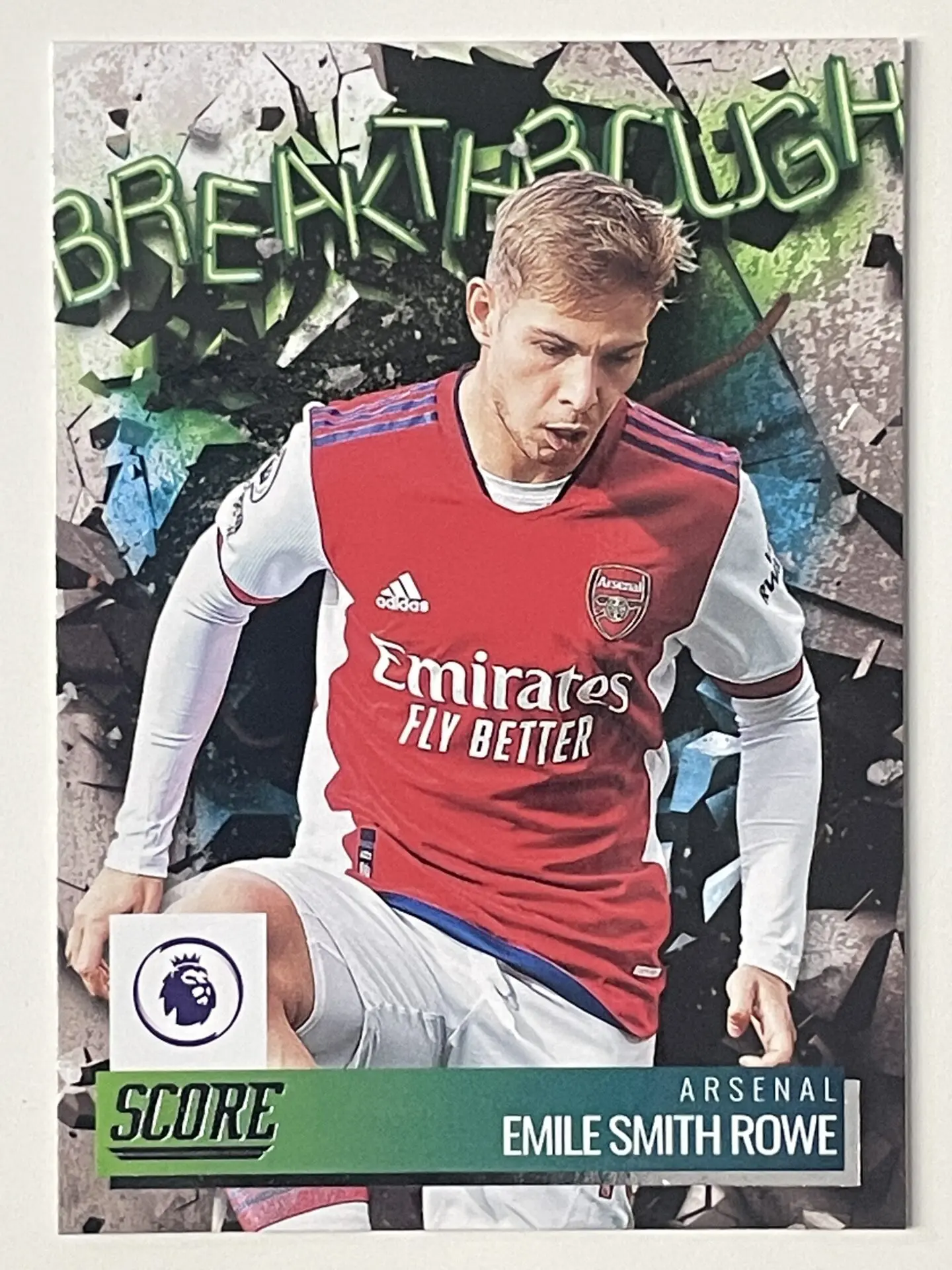 Breakthrough 23 Emile Smith Rowe Arsenal Panini Premier League Score 2021/22