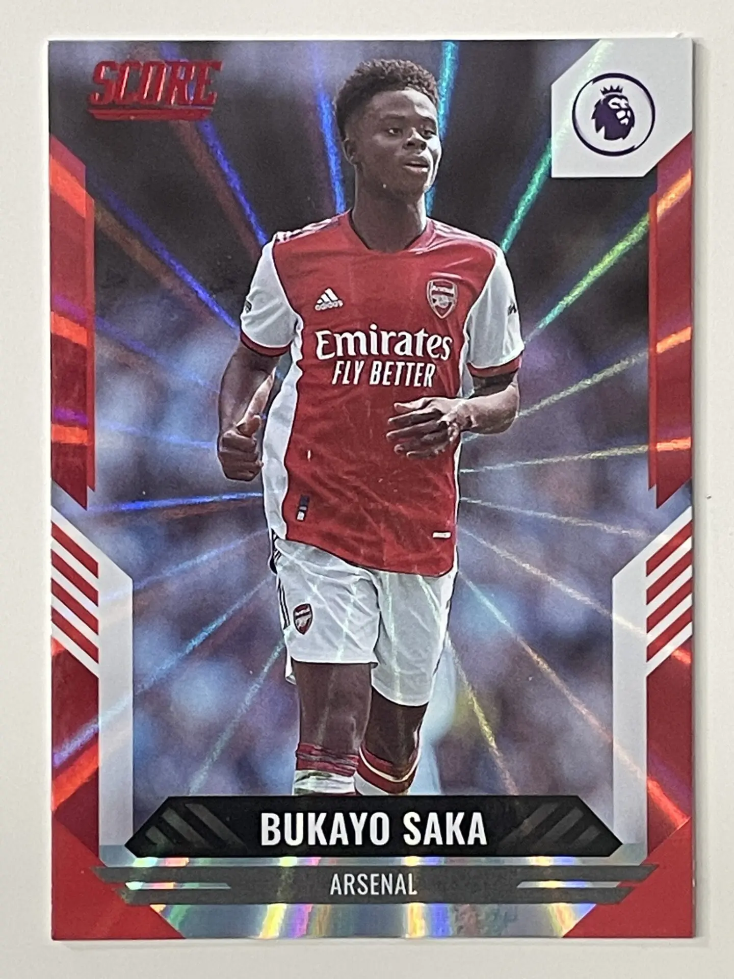 Bukayo Saka Autographed Arsenal Red Soccer Jersey - BAS