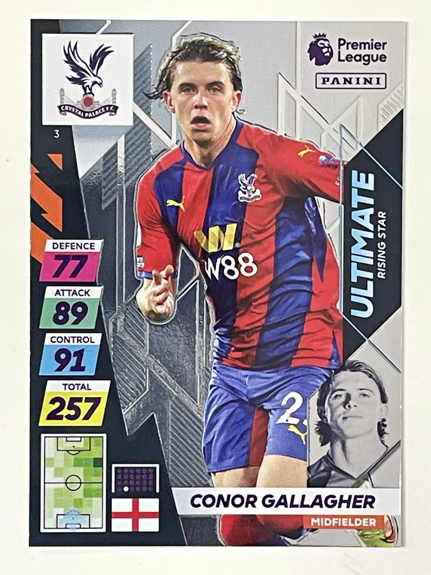 003 Conor Gallagher Crystal Palace Rising Star Panini Adrenalyn XL Premier  League 2021/22 Card