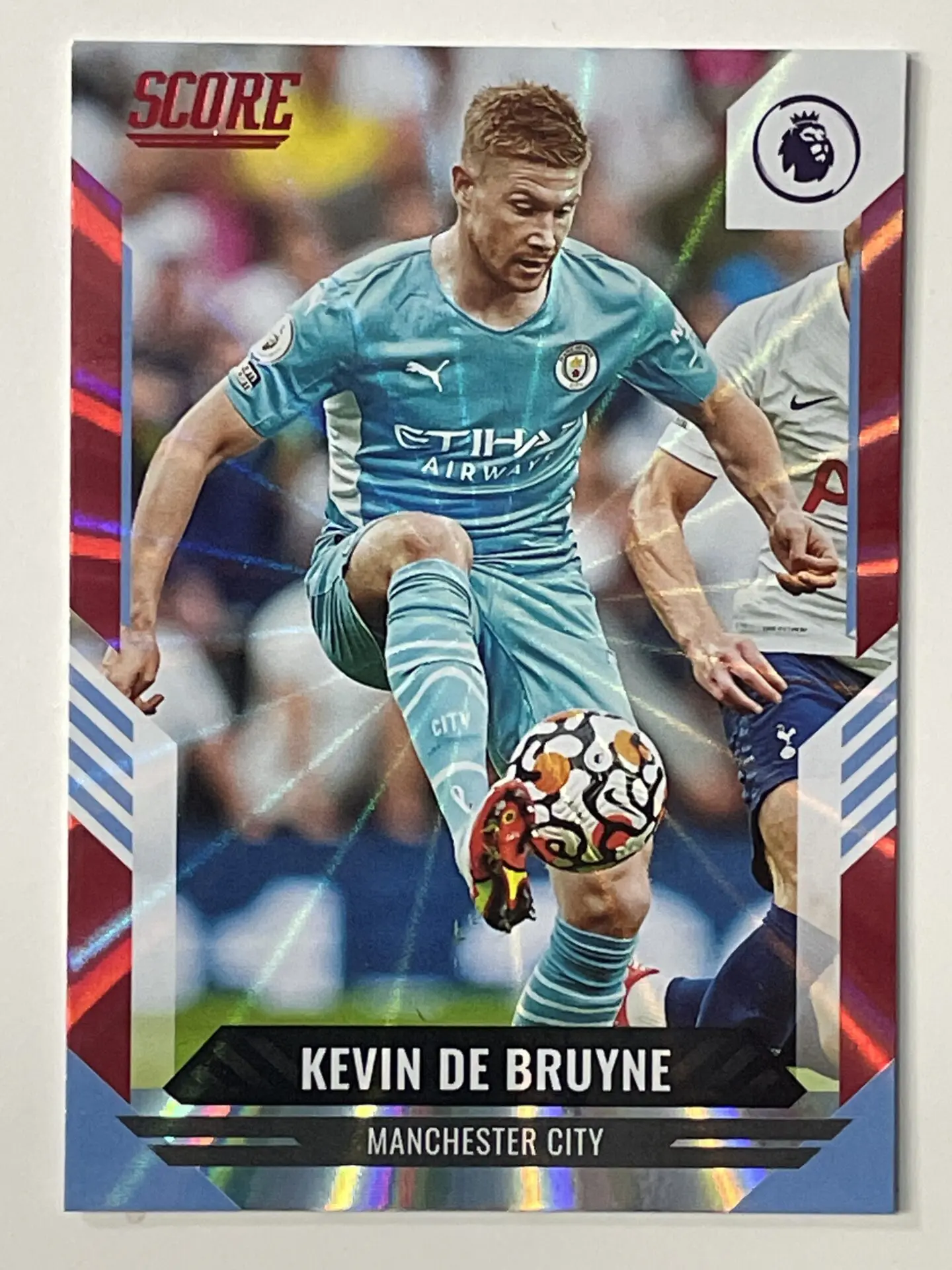 Base Red Laser Parallel 003 Kevin De Bruyne Manchester City Panini Premier  League Score 2021/22