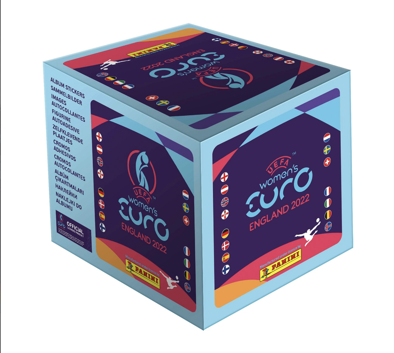 Panini World Cup Qatar 2022 Sticker Box (50 STICKER PACKS 250 STICKERS)