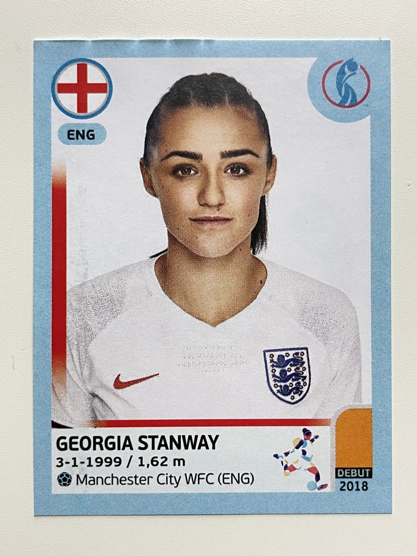 041 Georgia Stanway England Base Panini Women's Euro 2022 Sticker