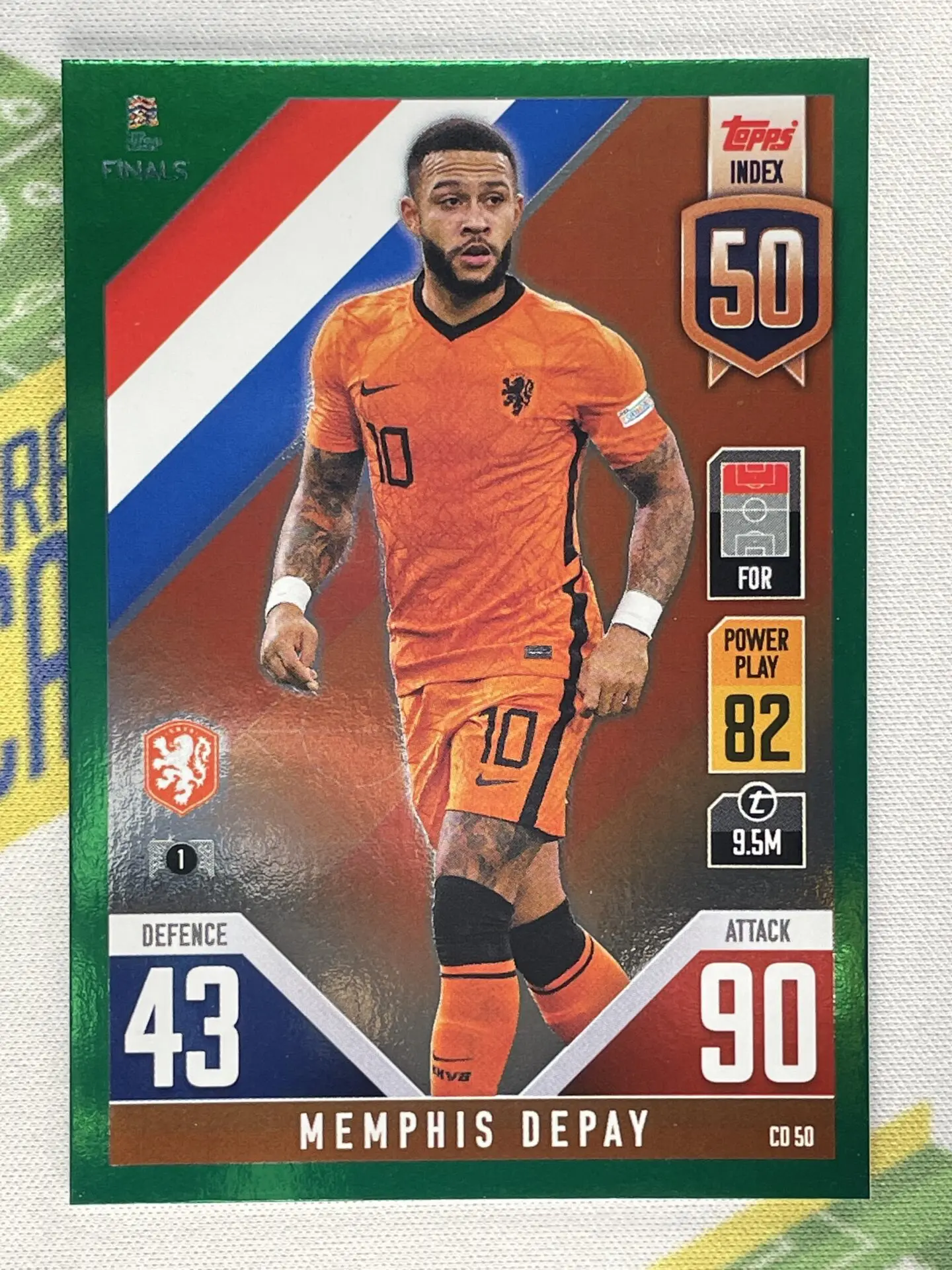 Memphis Depay 2022 Topps Chrome UEFA #CG-2 Chasing Glory FC