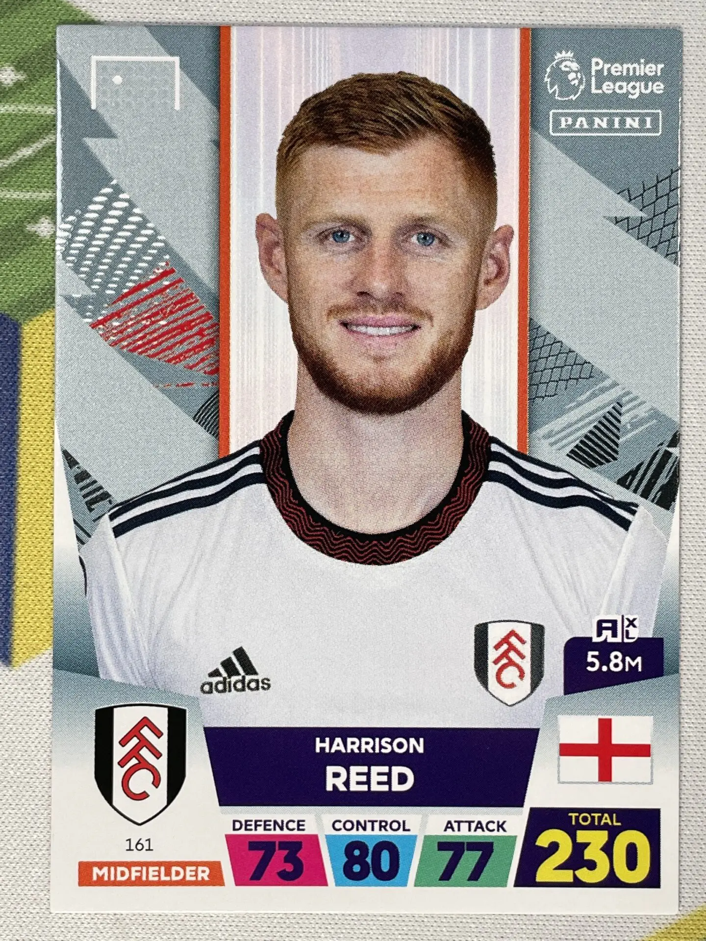 161 Harrison Reed Fulham Base Panini Premier League Adrenalyn XL 2023 Card  - Solve Collectibles