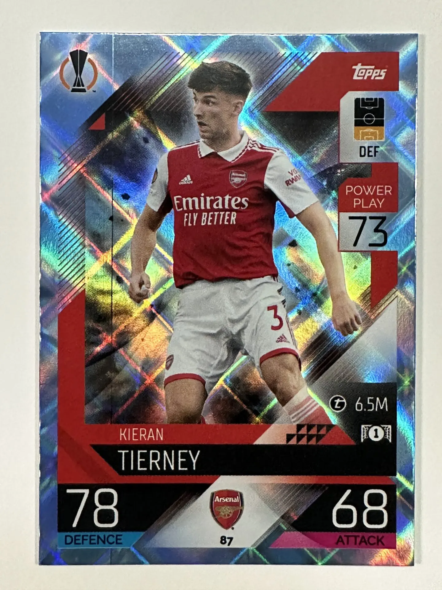 087 Kieran Tierney Base Crystal Foil Parallel (Arsenal) Topps Match Attax  2022/2023 Card - Solve Collectibles