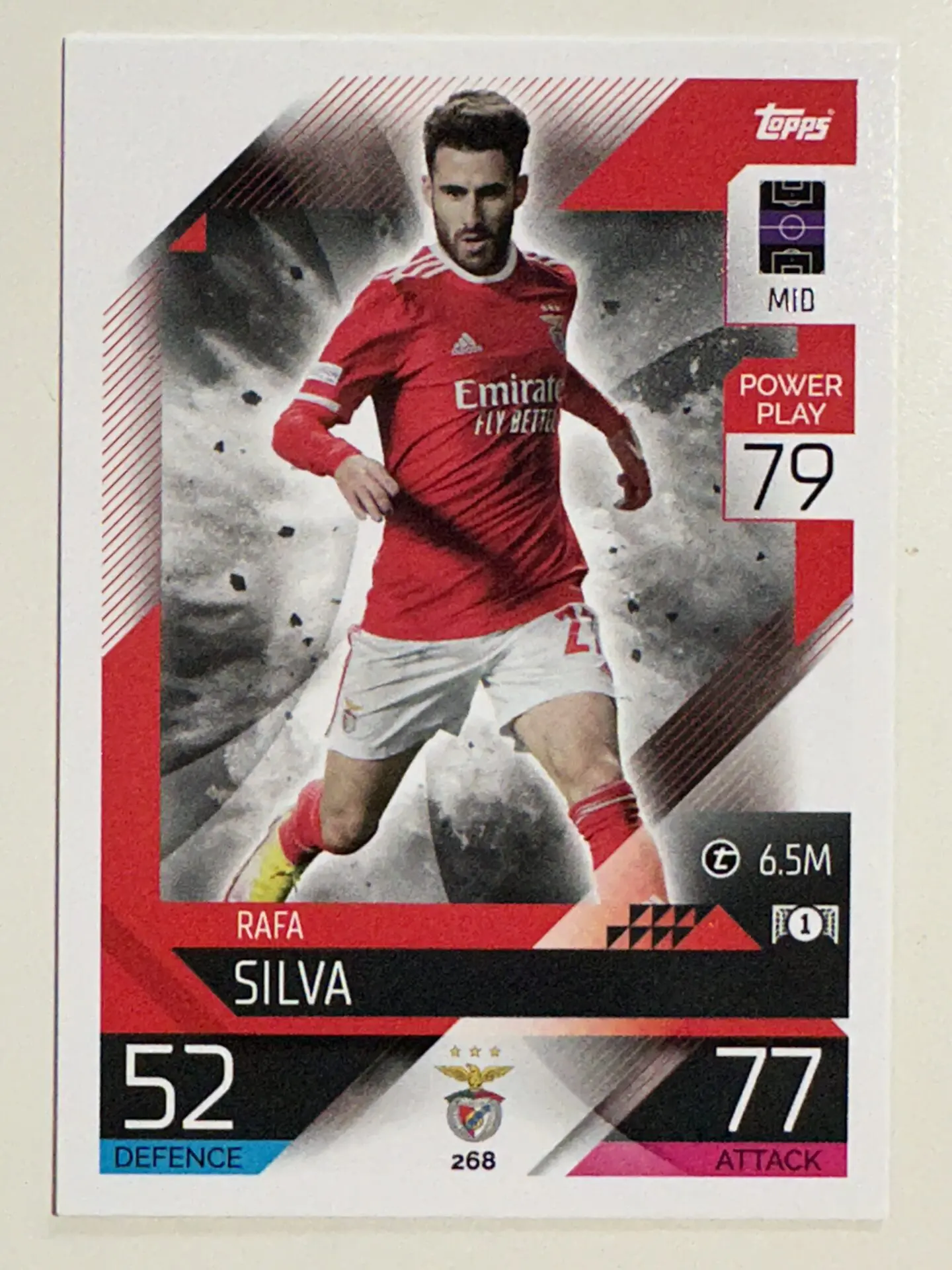 268 Rafa Silva Base (Benfica) Topps Match Attax 2022/2023 Card