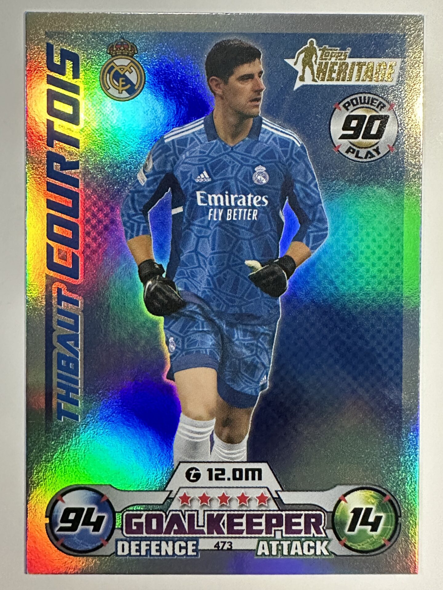 473 Thibaut Courtois Heritage (Real Madrid) Topps Match Attax 2022/2023