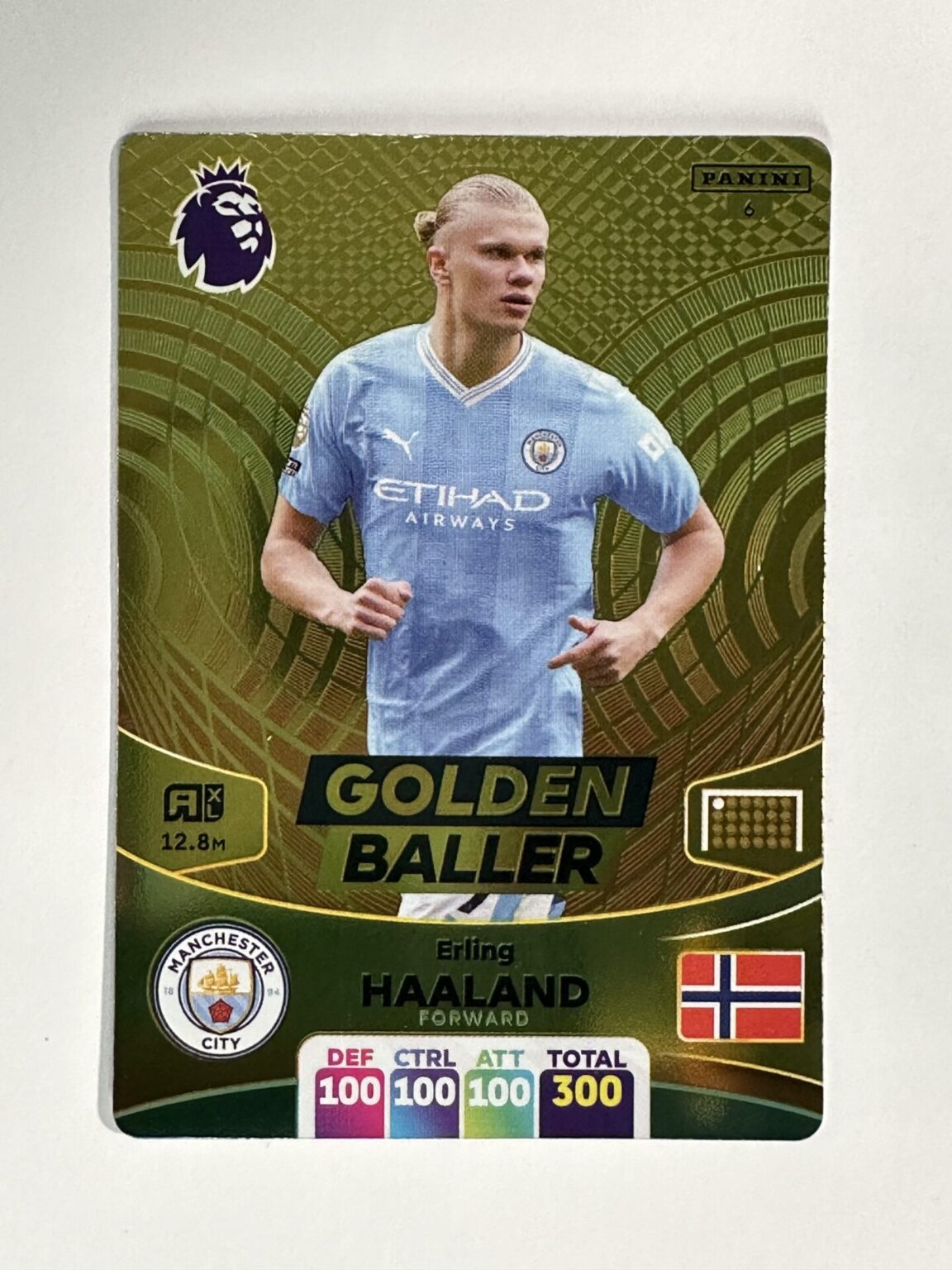 006 Erling Haaland Manchester City Golden Baller Panini Premier League