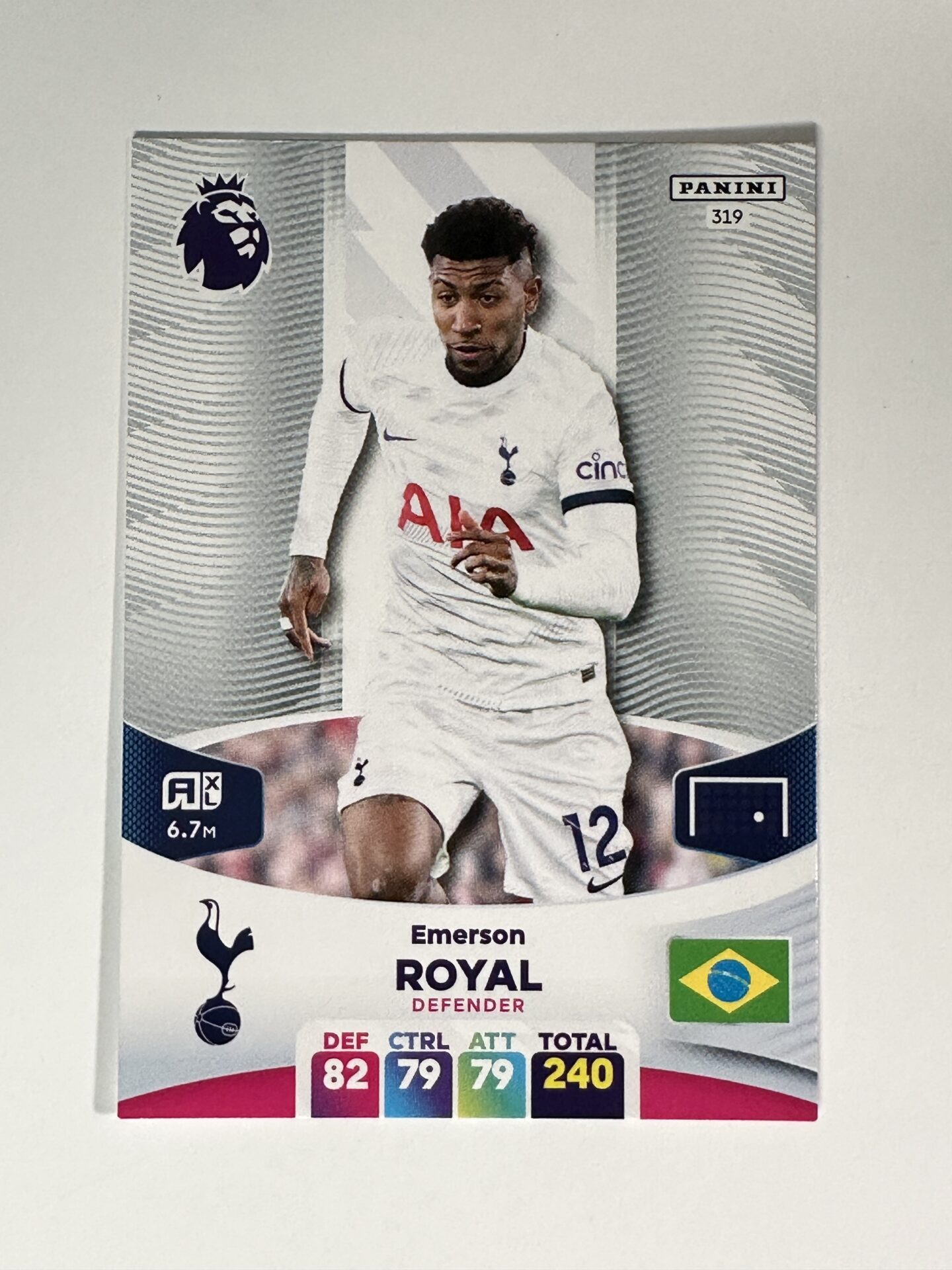 319 Emerson Royal Tottenham Hotspur Base Panini Premier League ...