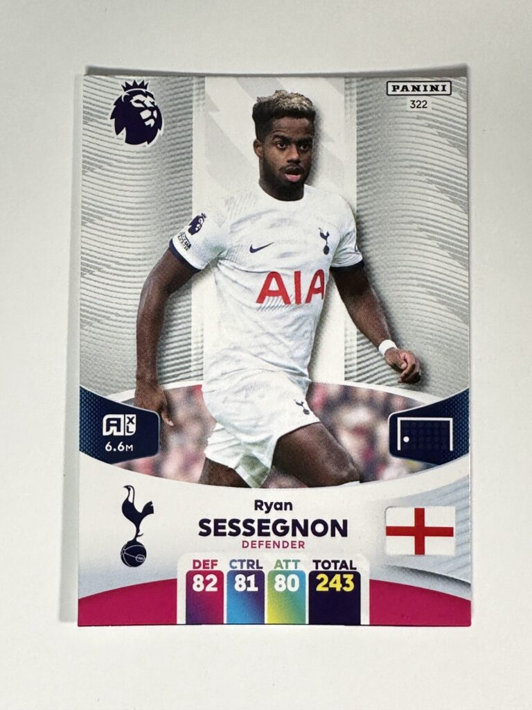 322 Ryan Sessegnon Tottenham Hotspur Base Panini Premier League ...